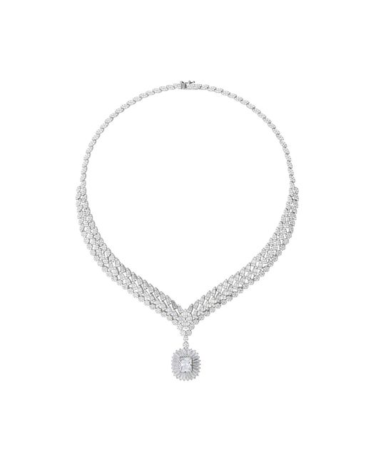 Latelita London Metallic Countess Statement Moissanite Necklace