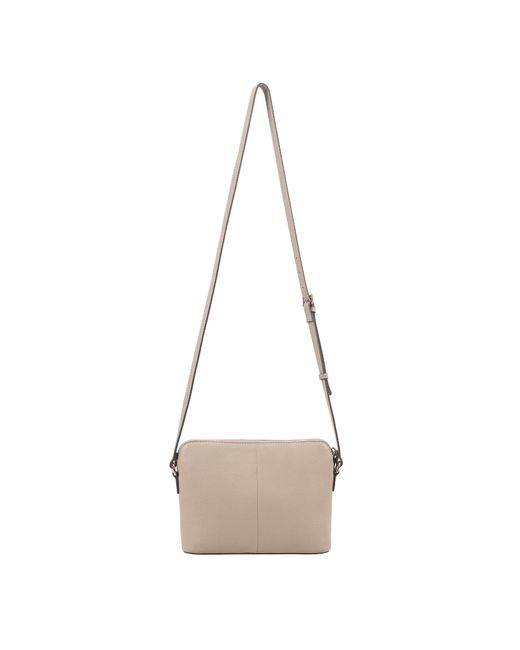 Paul Costelloe Natural Lenya Leather Crossbody Bag