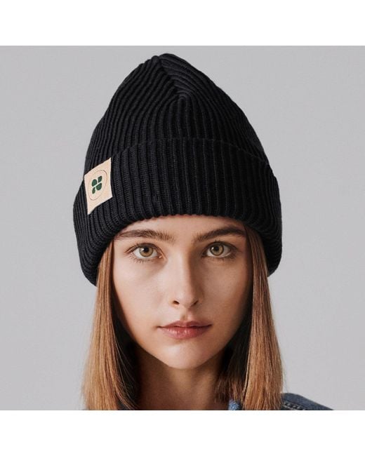 The New Orchard Blue Winter Vegan Beanie Charcoal