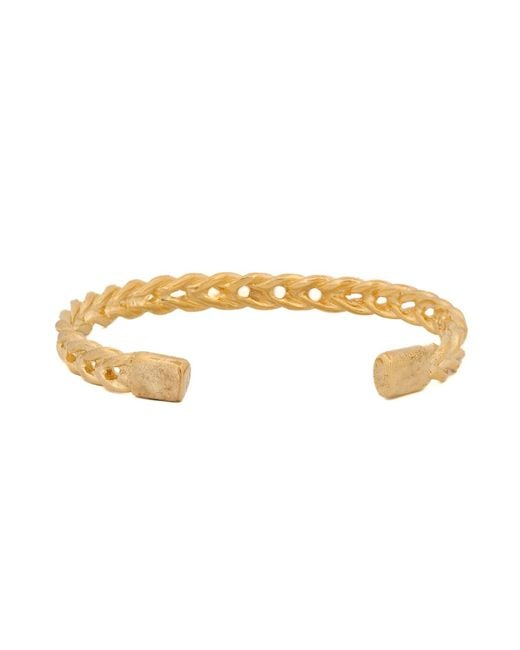 Ebru Jewelry Metallic Cleopatra Twist Cuff Bracelet