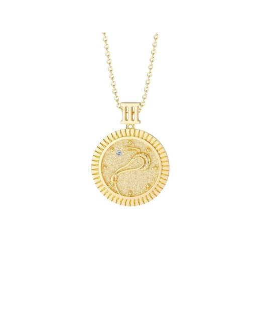 Vanimy Metallic Promised Land Strength & Bravery Coin Medallion Necklace
