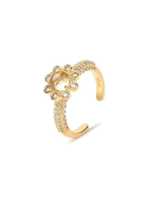 Freqnc Atelier Metallic Eight Petals Ring