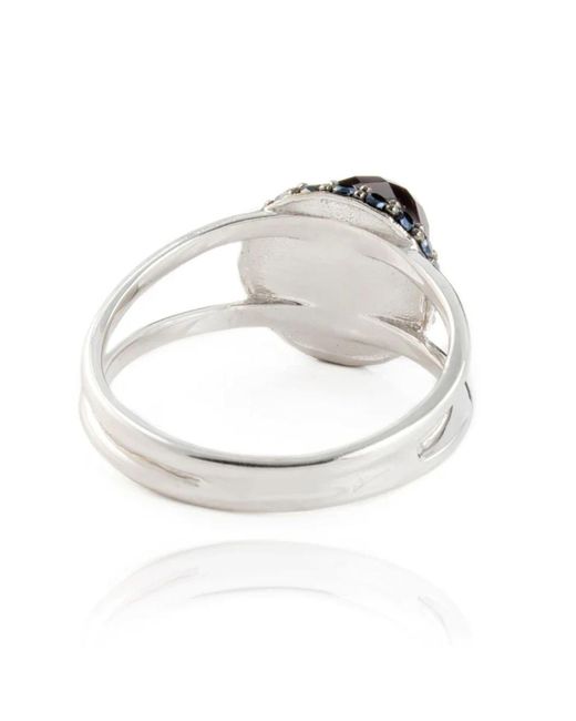 The Jewellery Store London Metallic Istanbul Vibe Garnet And Spinel Ring