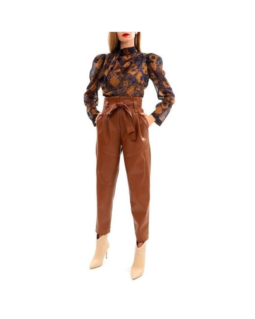 AGGI by HALEWSKI Brown Carrie Aztec Pants
