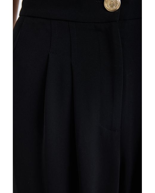Monlicia Black Elara High Waist Pleated Trousers –