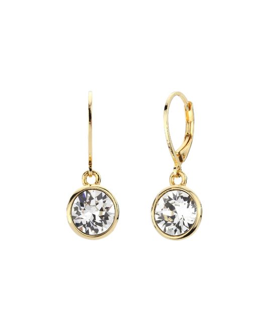 Emma Holland Jewellery Metallic & Crystal Leverback Earrings