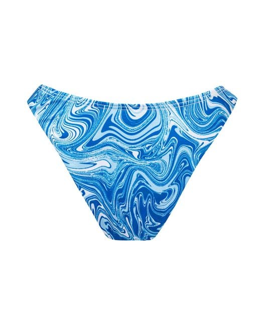 Ekcentrik Blue Aquadelic Bikini Bottom