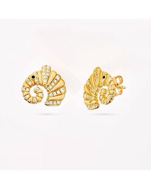 Onewildone Metallic Baby Mine Elephant Earrings