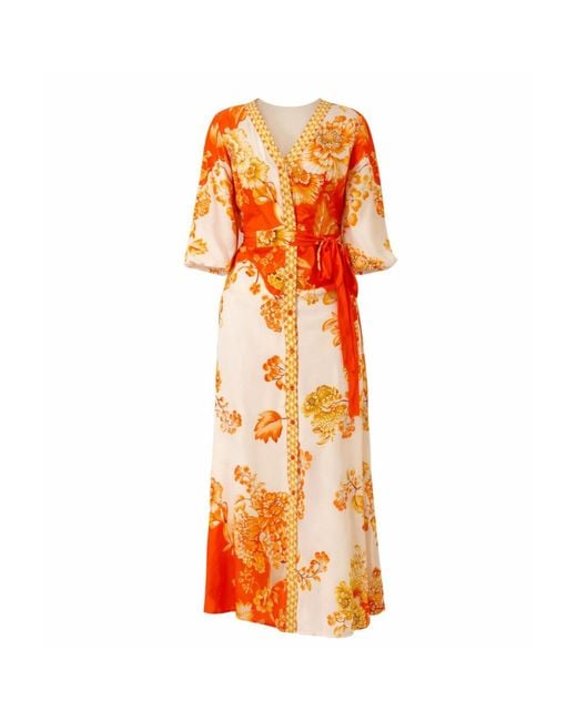 Raishma Orange Michaela Dress