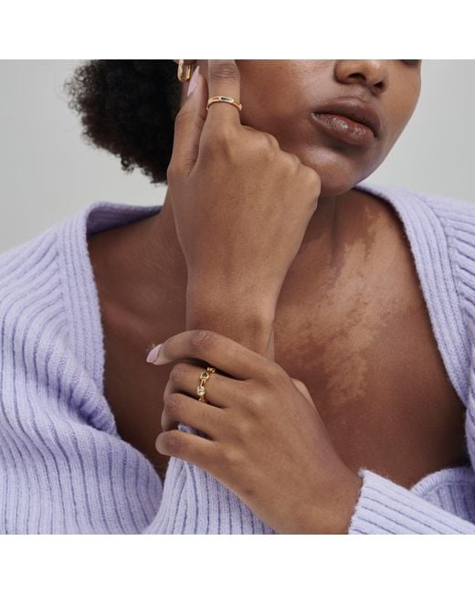 Shabella Nyc White Valentine Adjustable Ring