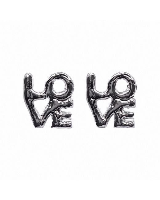 Moca Jewellery Black Fuck + Fuck Earrings