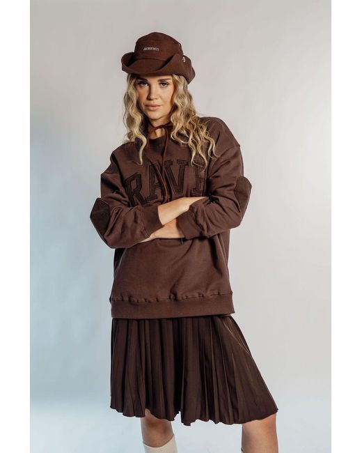 Rave on Trend Brown Oversized Rave