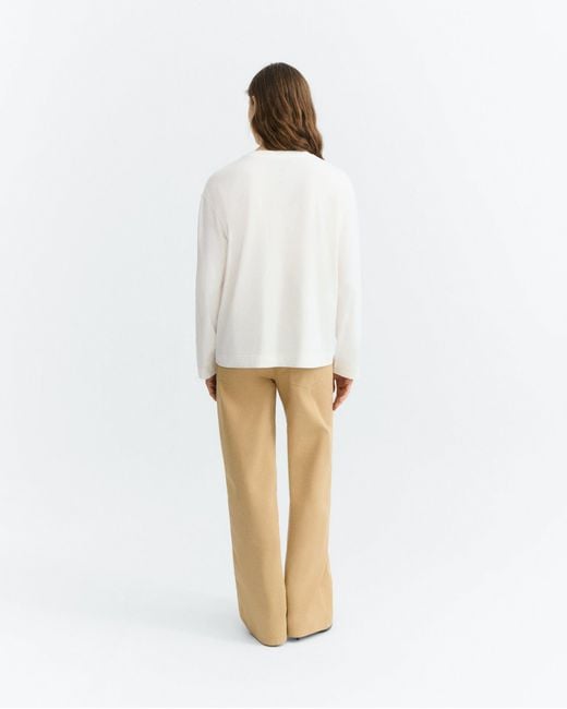 Thinking Mu White Heart Tape Emily Long-Sleeve T-Shirt