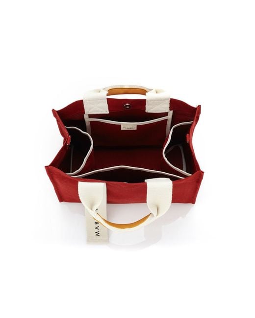 MARHEN.J Red Canvas Tote Bag