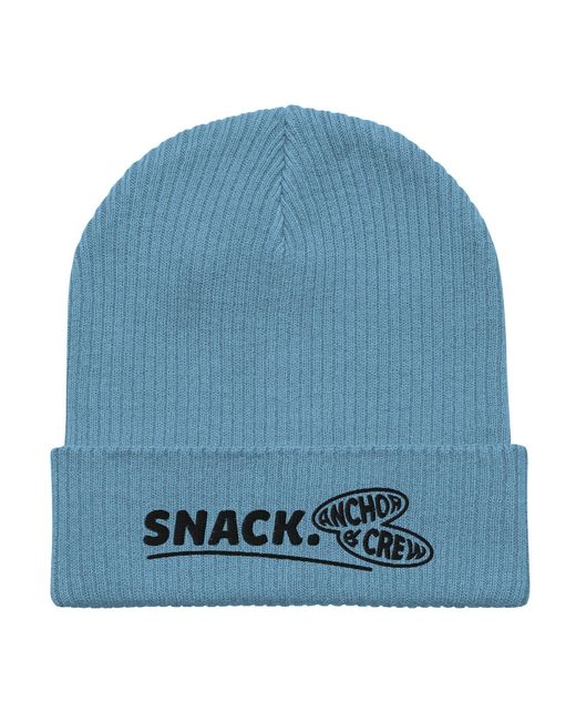 Anchor and Crew Blue Light Snack Gen. Organic Cotton Embroidered Beanie for men