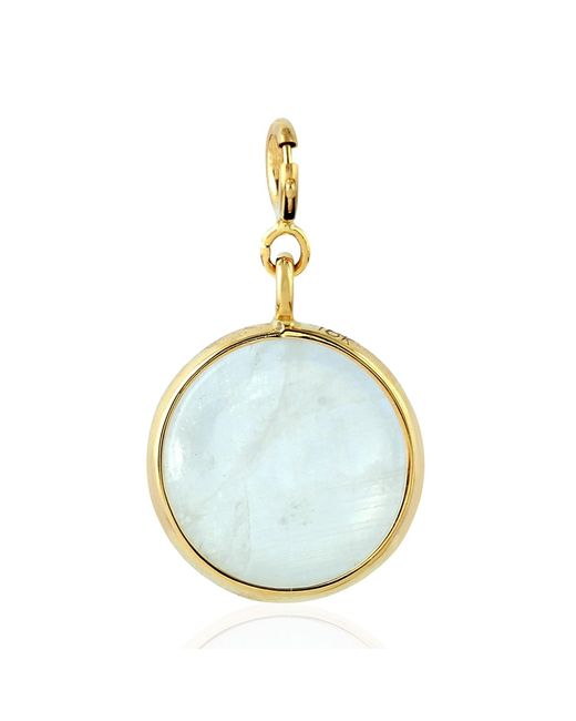 Artisan Blue Moonstone Cabochon Pendant