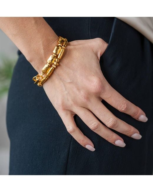 Loni Paul Jewelry Metallic Organic Bead Bracelet