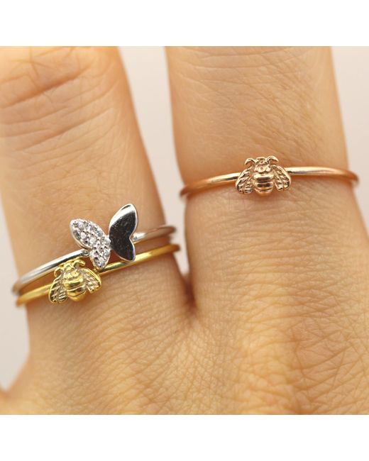 VicStoneNYC Fine Jewelry White Bee My Honeybee Ring