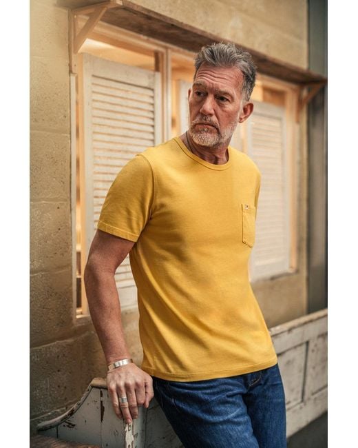 &SONS Trading Co Yellow Boxer Pocket T-Shirt for men