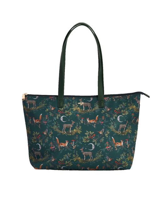 Fable England Green Into The Woods Grab Tote