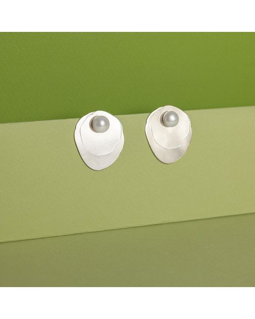 Silver Moon Metallic Pearl Sterling Earrings – Genesis