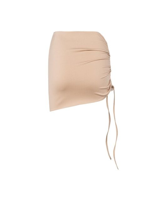 Pcfg Natural Neutrals Free Heaven Super Mini Skirt Warm Taupe