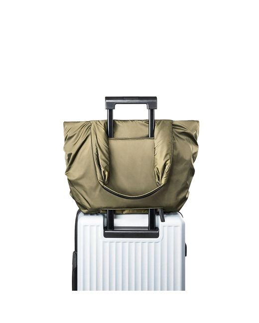 Tyvy New York Green The Aviator Medium Tote