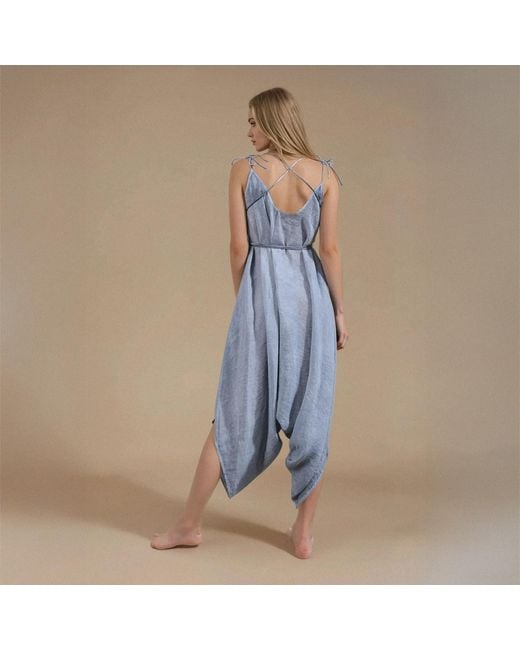 Zhenabia Blue Baris Jumpsuit