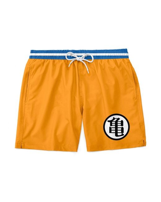 Aloha From Deer Orange Goku Shorts for men