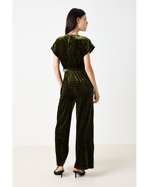 Louche Green Tiffany Velvet Roar Jumpsuit
