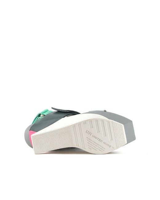 United Nude Green Delta Wedge Sandal