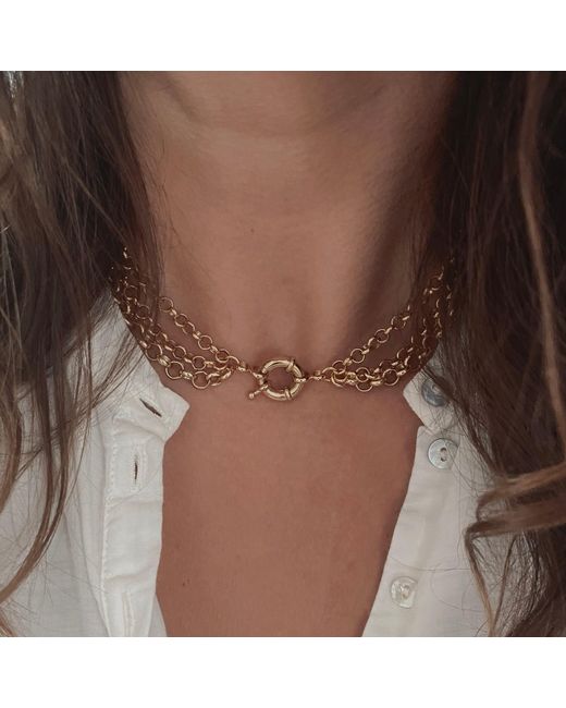 IN CAUDA VENENUM Metallic Zorya Necklace