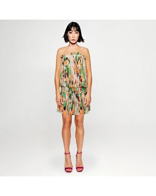Maxjenny Green Beach Mini Dress