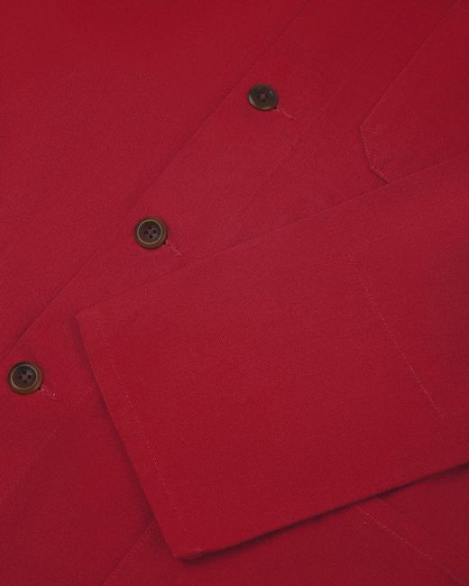 Uskees Red Overshirt for men