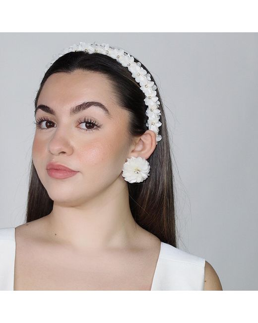PINAR OZEVLAT Metallic Yasmine Headband