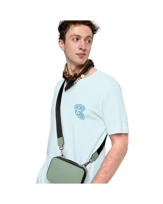 Anchor and Crew Blue Ice Surf N Waves Passenger Organic Cotton T-Shirt for men