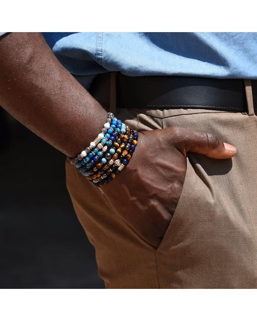 Addicted Blue Minherva Handcrafted Bracelet for men