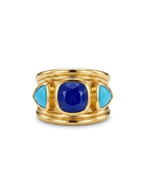 GEM BAZAAR Blue The Pharaoh Ring