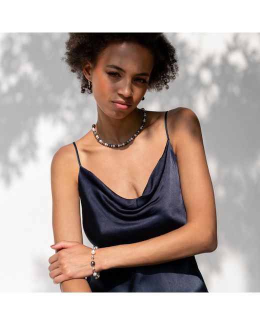 Dower & Hall Metallic Nugget & Mixed Freshwater Pearl Bracelet