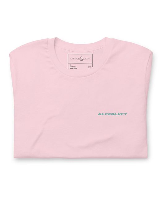 Anchor and Crew Pink Cotton Higher Grounds Postmark Organic Cotton T-Shirt