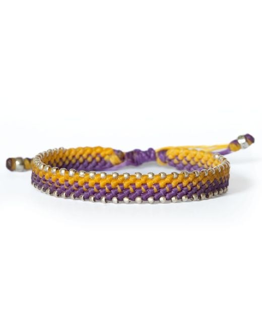 Harbour Uk Orange British Connection Rope Bracelet for men