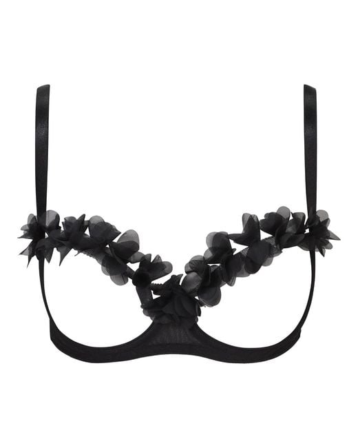 Belle -et-BonBon Black Fifi Petal Bralette