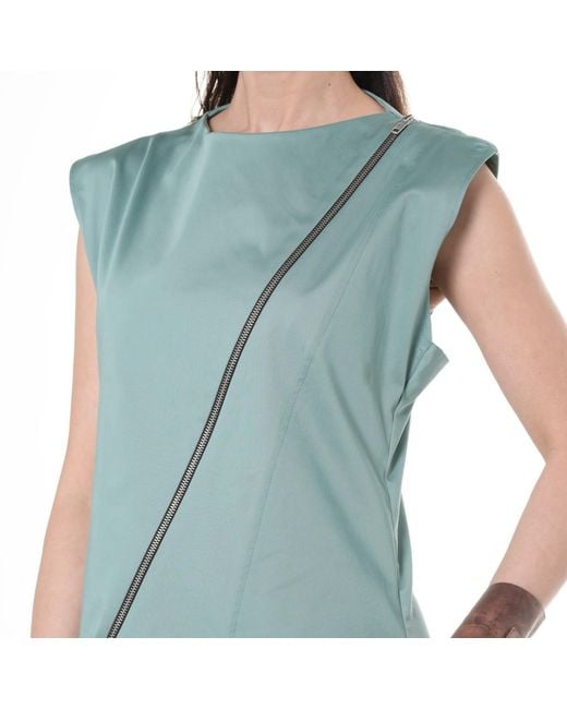 Metamorph Blue Midi Cotton Dress