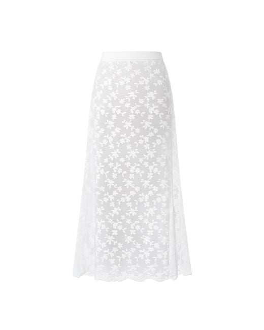 Ats the Label White Celestine See Thru Lace Skirt