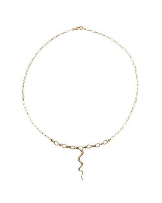 IN CAUDA VENENUM Metallic Wadjet Necklace