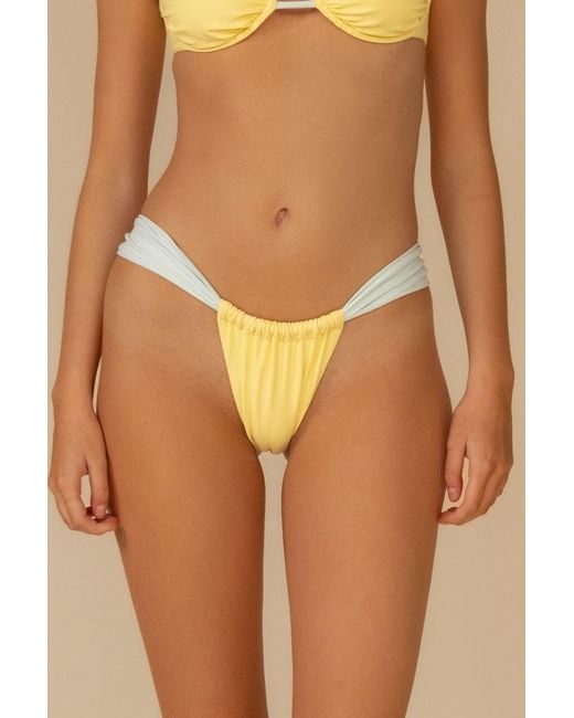 Montce Yellow Sunshine Binded Sandra Bikini Bottom