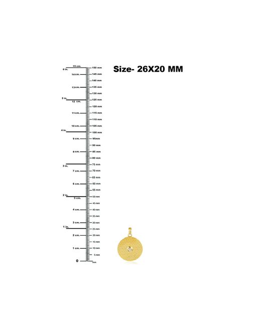 Artisan Metallic 14k Yellow Gold Natural Diamond Designer Pendant