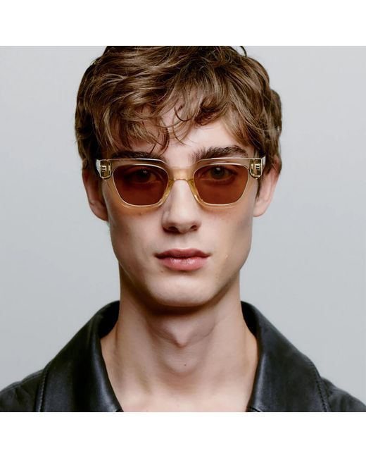 A.Kjærbede Natural Kaws Sunglasses Ecru Transparent