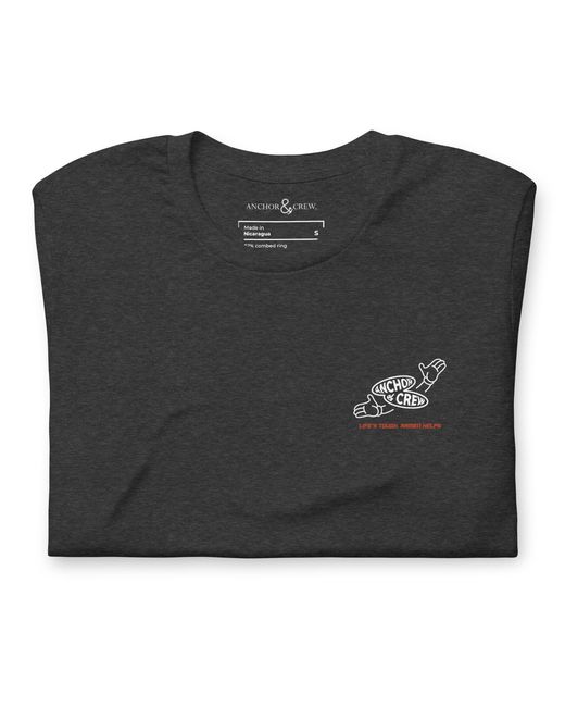 Anchor and Crew Black Heather Ramen House Dial-A-Local Organic Cotton T-Shirt