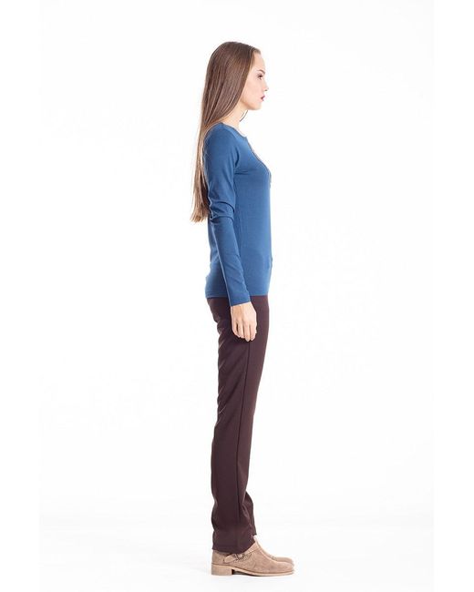 Conquista Blue C' Logo Long Sleeve Top Petrol